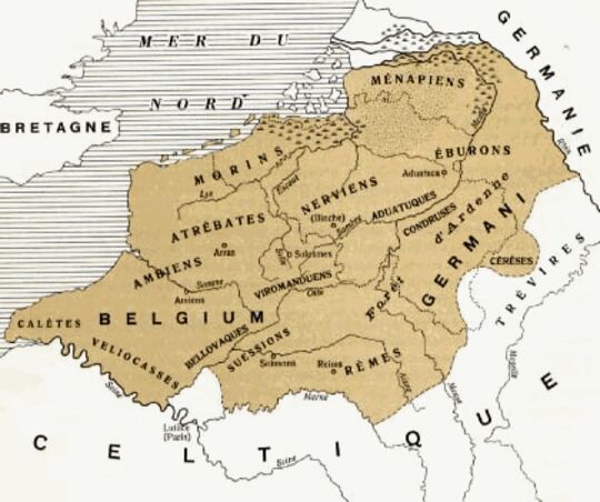 territoires des tribus gauloises avant la conquête de César