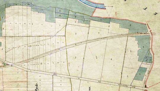 d’après le cadastre de 1876 des archives départementales du Nord.