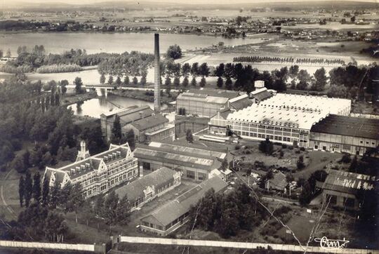 L'usine Kuhlmann à Odomez dans les années 1950